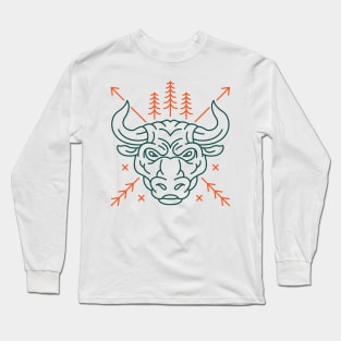 Wild Bull Head Long Sleeve T-Shirt